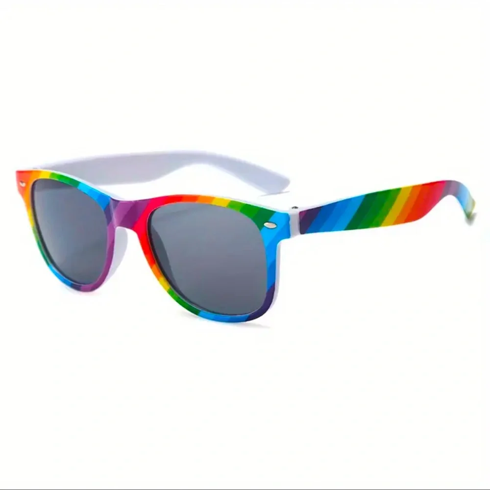 Sunglasses, Rainbow Colored Frames, NEW